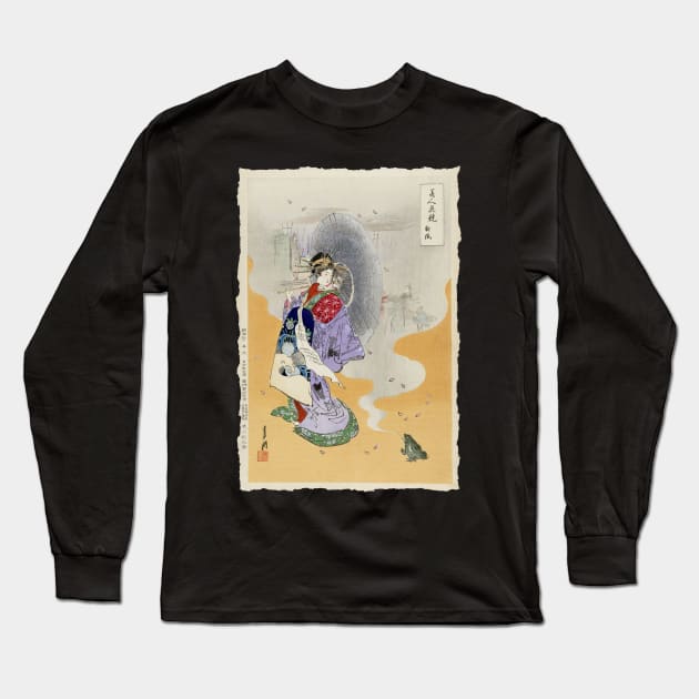 Courtesan and talking frog Long Sleeve T-Shirt by UndiscoveredWonders